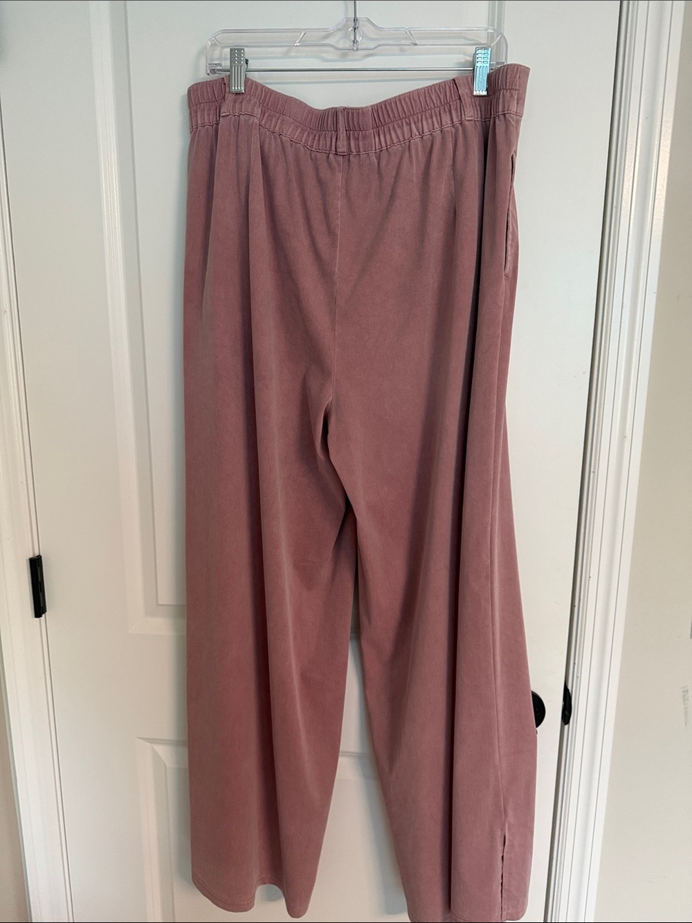 HALARA Wide-Leg Cotton-Blend Pants in Dusty Rose - Picture 6 of 6